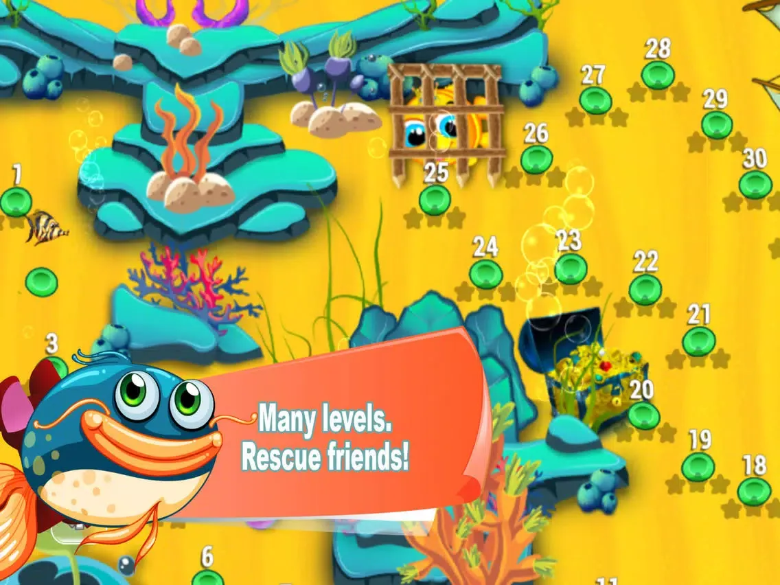 Screenshot di Hungry Fish Eat HD iPad 