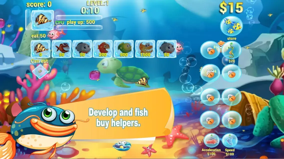 Screenshot di Hungry Fish Eat HD