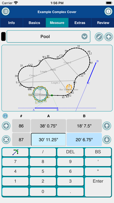 Tangkapan layar Loop-Loc A-B Measure Pro