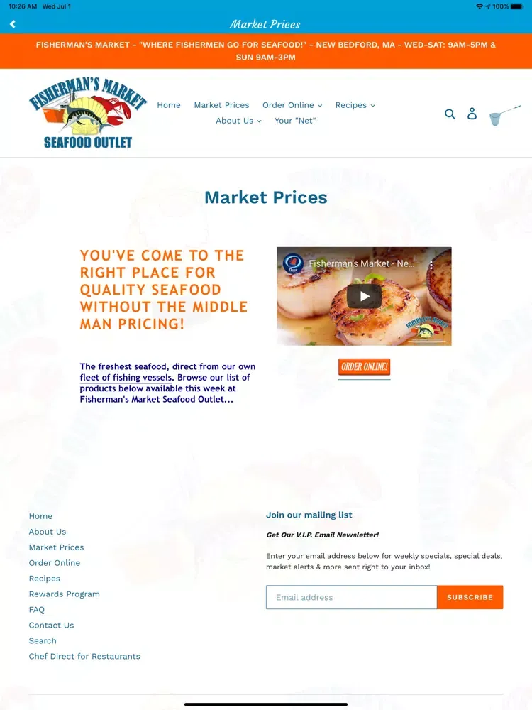 Fishermans Market iPad  Screenshots