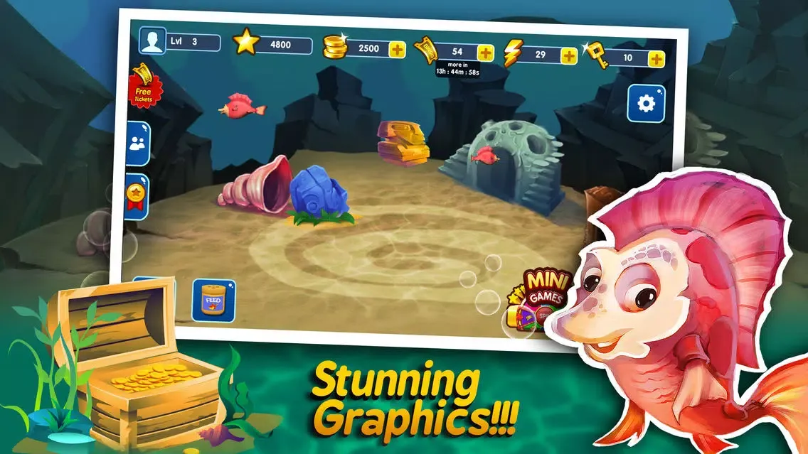 Tangkapan skrin Fish Frenzy Bingo