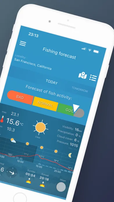 Zrzuty ekranu Fishing forecast