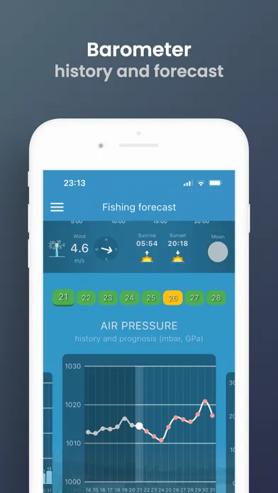 Zrzuty ekranu Fishing forecast