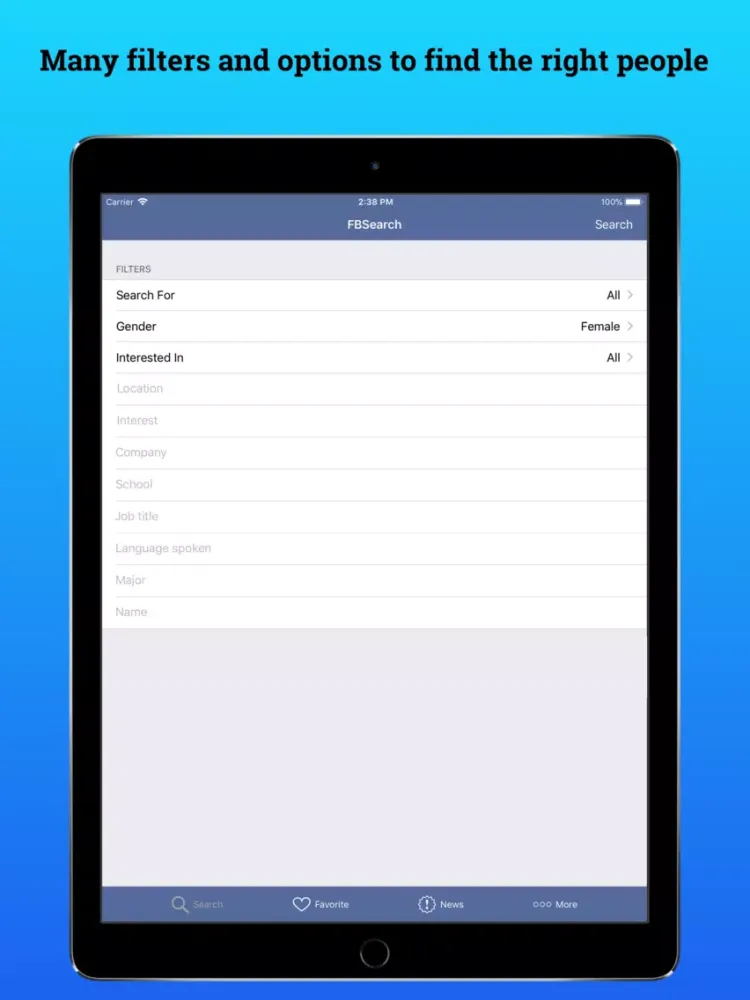 Social Search - Profile Viewer iPad  スクリーンショット