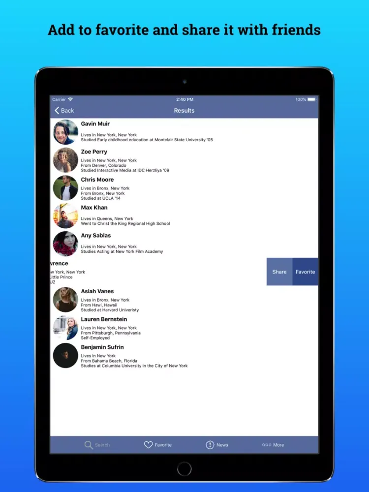 Social Search - Profile Viewer iPad  スクリーンショット