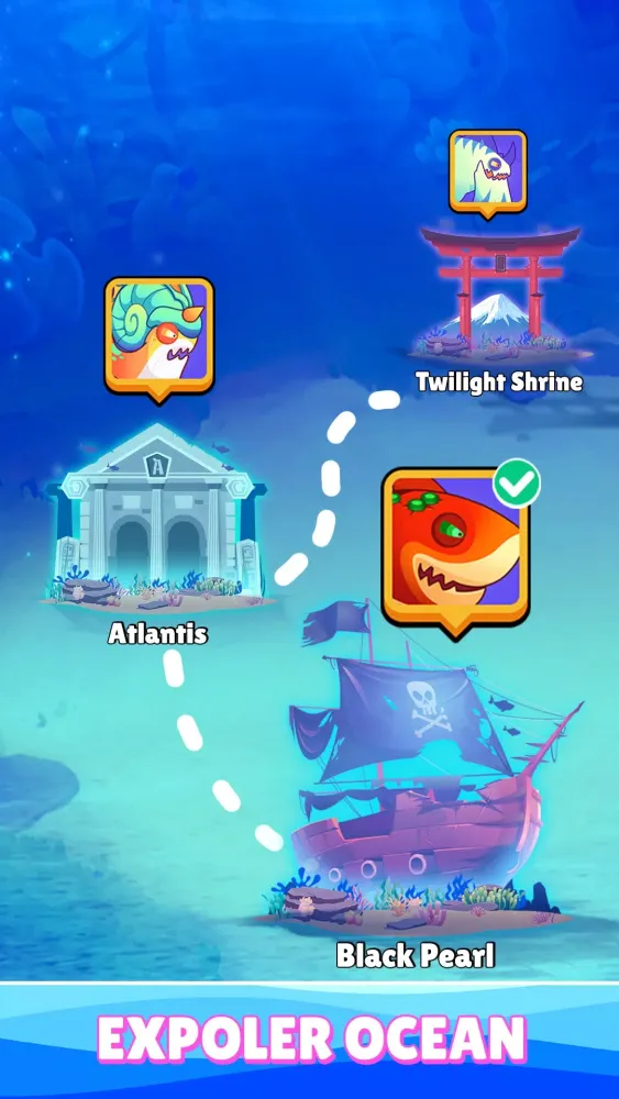 Capturas de pantalla de Monster FishIO: Big Eat Small