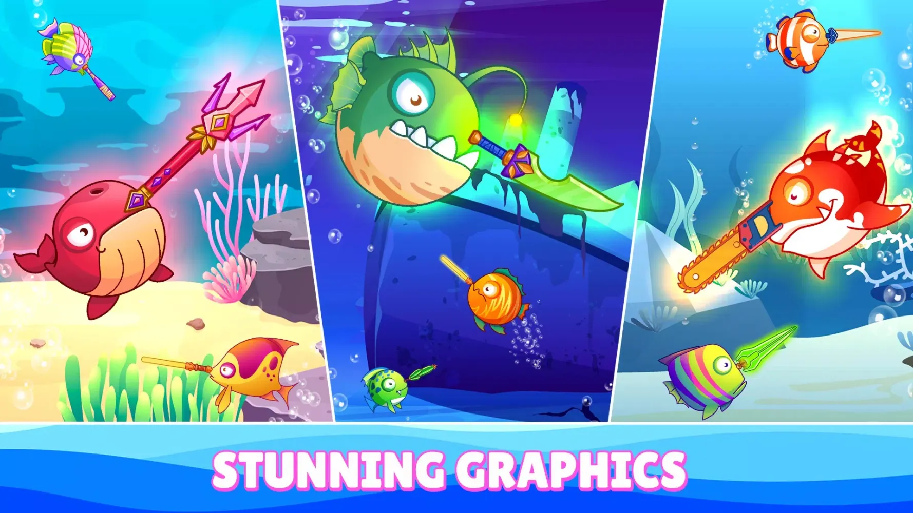 Capturas de pantalla de Monster FishIO: Big Eat Small