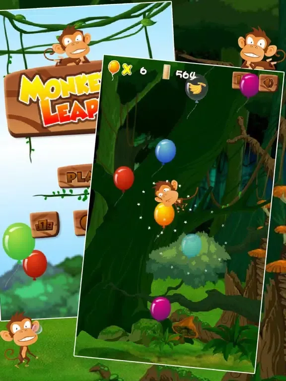 Capturas de tela do Monkey Up - Jumping Game iPad 