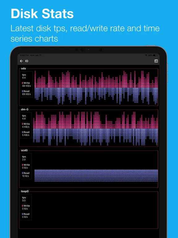 SSH Pulse Pro: Status, SSH iPad 应用截图