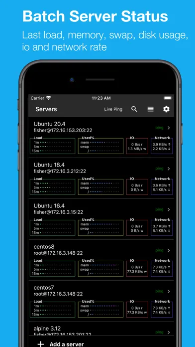 SSH Pulse Pro: Status, SSH应用截图