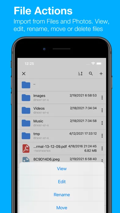 Captures d'écran de TermuXL Pro: SSH, SFTP, Shell
