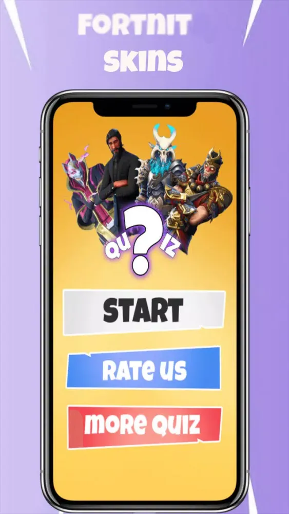 Captures d'écran de New Skins Quiz for fortnit...