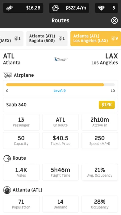 Capturas de tela do Idle Airline Tycoon - Manager
