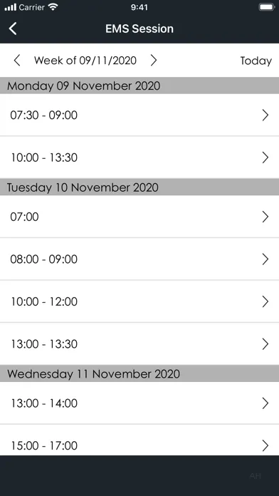 Bodytec DVM Screenshots