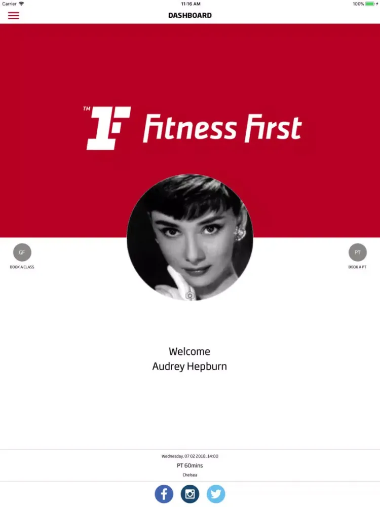 Скриншоты MyFitnessFirst iPad 