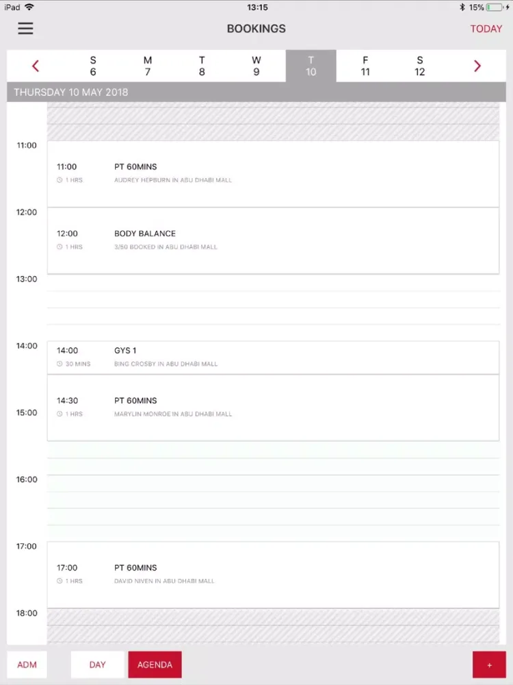 Fitness First PRO iPad  Screenshots