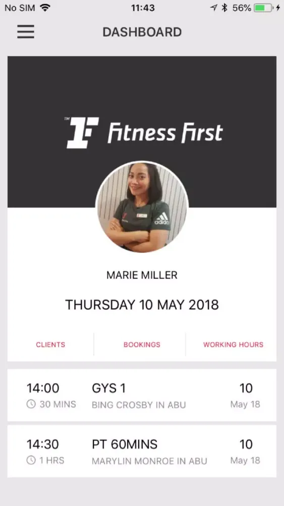 Fitness First PRO Screenshots