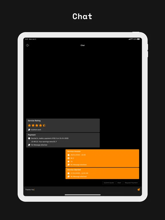 Captures d'écran de FreeAgent Hub Business iPad 