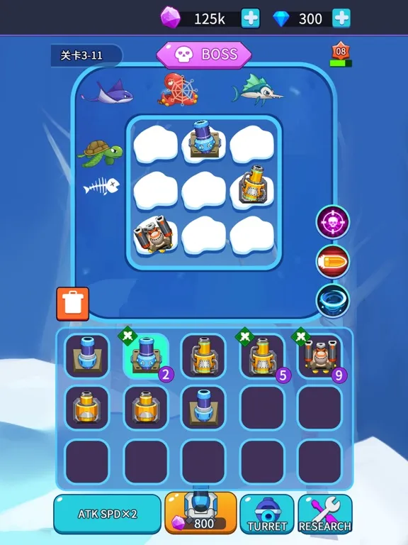 Capturas de tela do Bombs n Fishes iPad 
