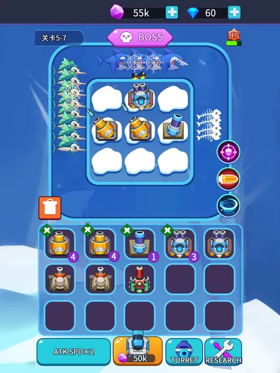 Capturas de tela do Bombs n Fishes iPad 