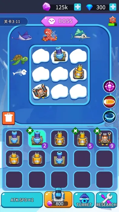 Capturas de tela do Bombs n Fishes