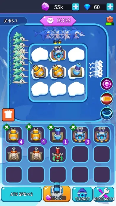 Capturas de tela do Bombs n Fishes