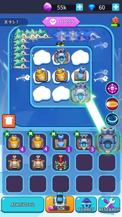 Capturas de tela do Bombs n Fishes