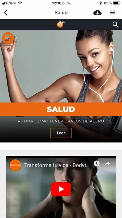 Ảnh chụp màn hình của Revista Fit