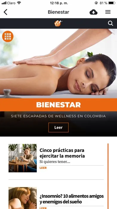 Ảnh chụp màn hình của Revista Fit