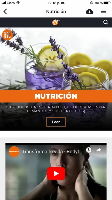 Ảnh chụp màn hình của Revista Fit
