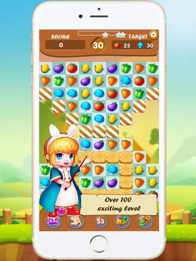 Capturas de tela do Fruit Fever iPad 