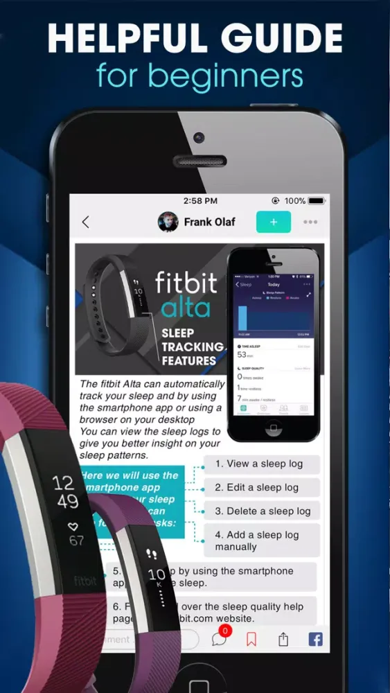 Captures d'écran de Fitbit Alta Community