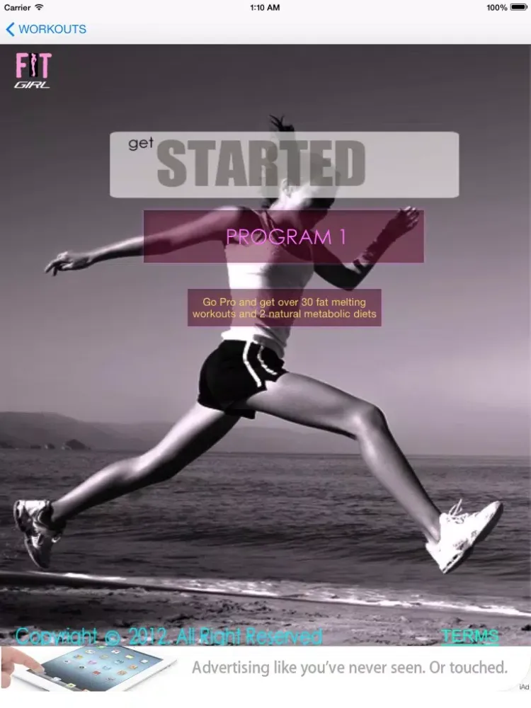 FitGirl Lite iPad  スクリーンショット