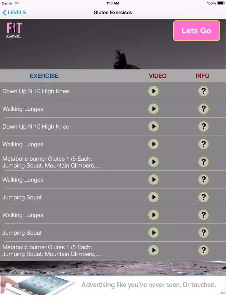 FitGirl Lite iPad  スクリーンショット