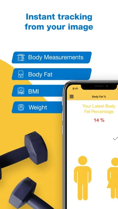 Fitimage - Body Fat Calculator स्क्रीनशॉट
