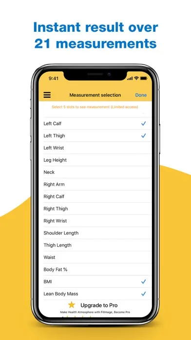 Fitimage - Body Fat Calculator स्क्रीनशॉट