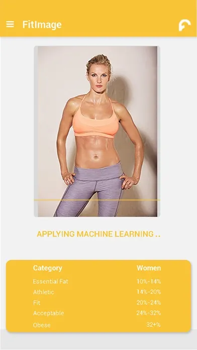 Fitimage - Body Fat Calculator स्क्रीनशॉट