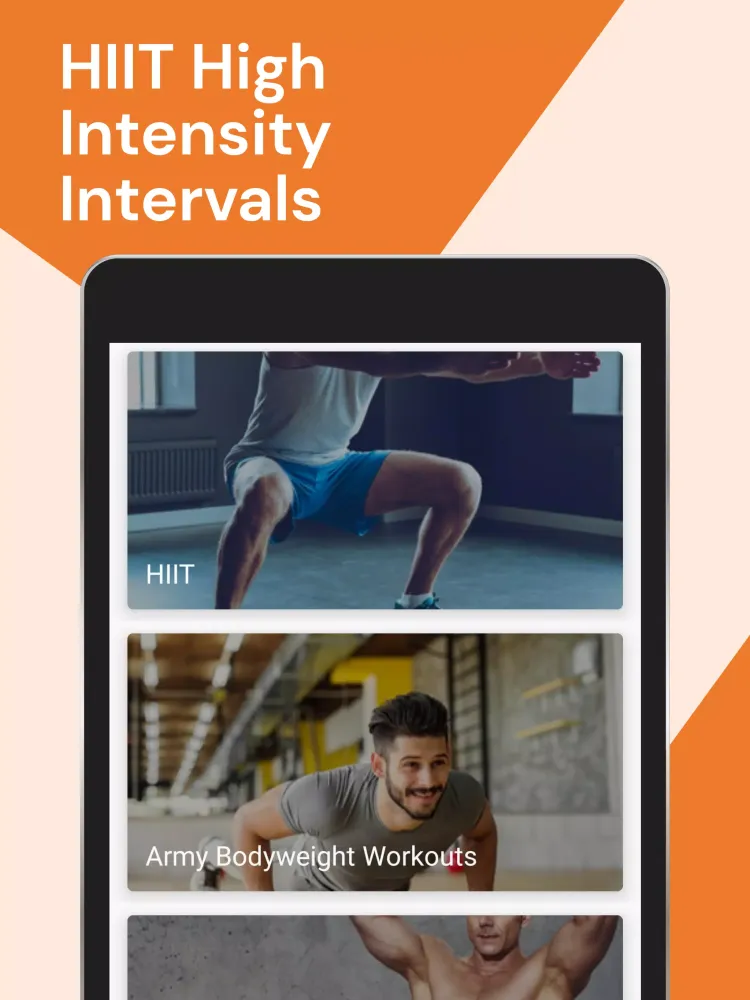 Capturas de tela do HIIT High Intensity Intervals