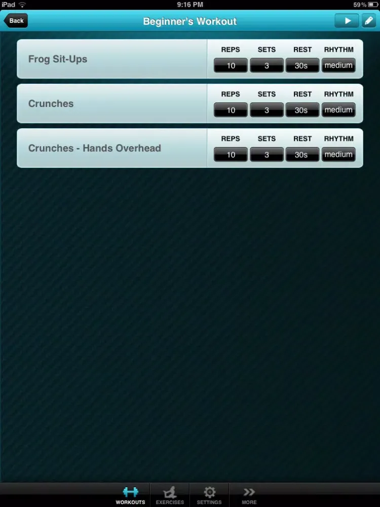 ภาพหน้าจอของ Ab Workout Free - Abdominal Crunch Exercise Workouts iPad 
