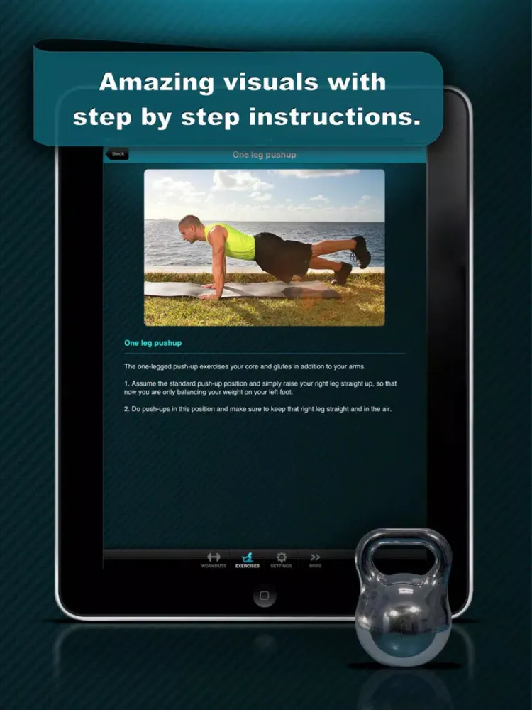 Capturas de tela do Push up Free - Fitness Workouts for Upper Strength iPad 