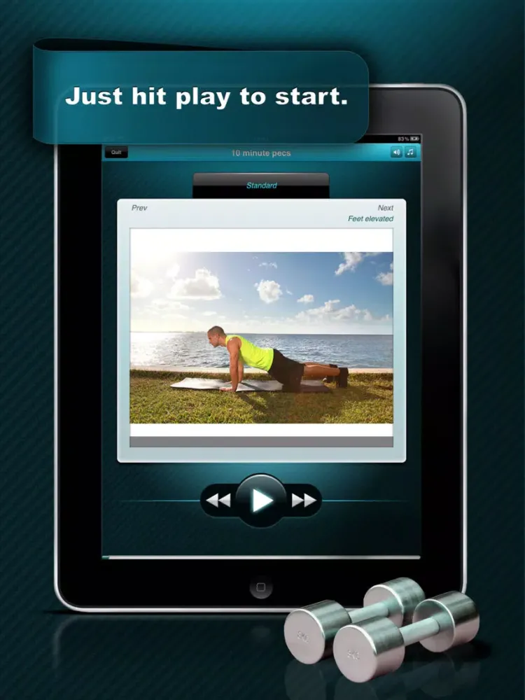 Capturas de tela do Push up Free - Fitness Workouts for Upper Strength iPad 