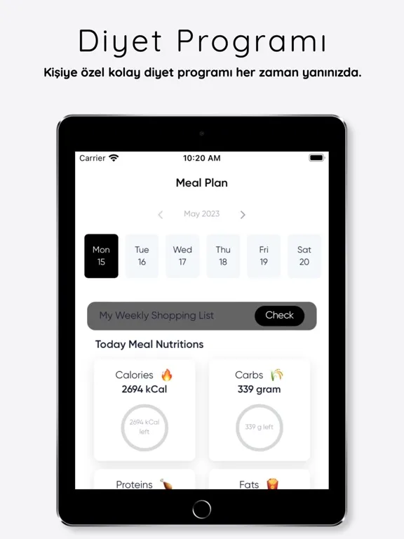 Tangkapan skrin Fitklinik iPad 