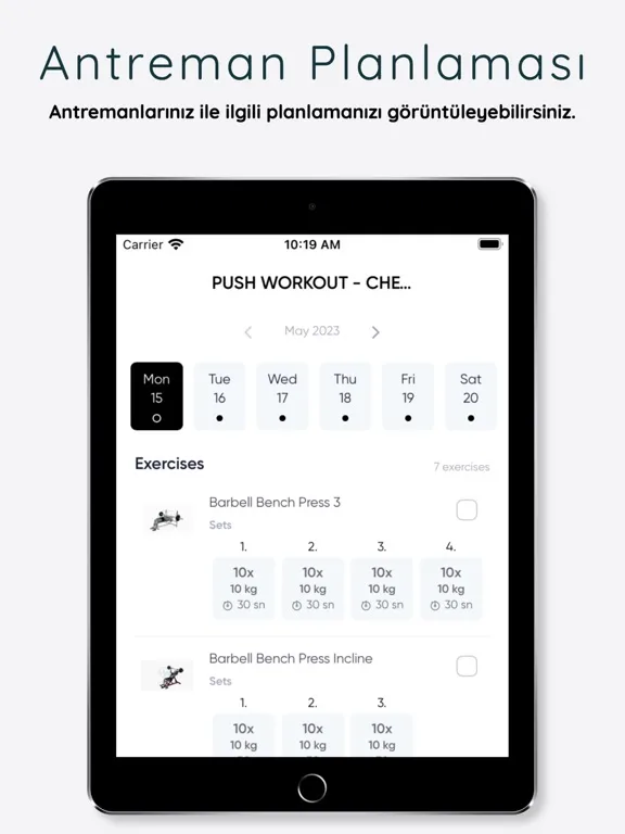 Tangkapan skrin Fitklinik iPad 