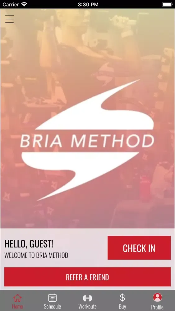 Bria Method Fitness Screenshots