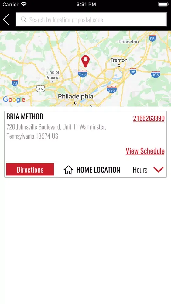 Bria Method Fitness Screenshots