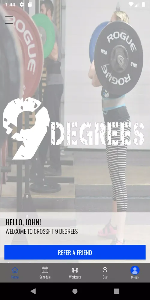Zrzuty ekranu 9 Degrees Fitness App