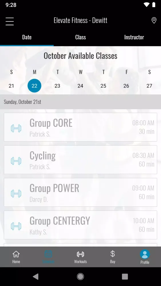 Capturas de pantalla de Elevate Fitness