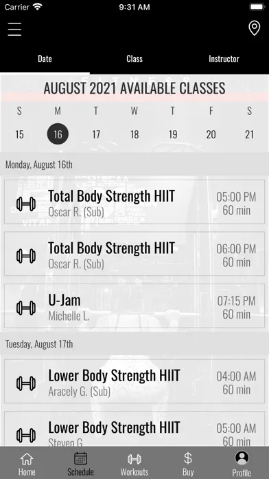 Tangkapan skrin Elite Pro Fitness