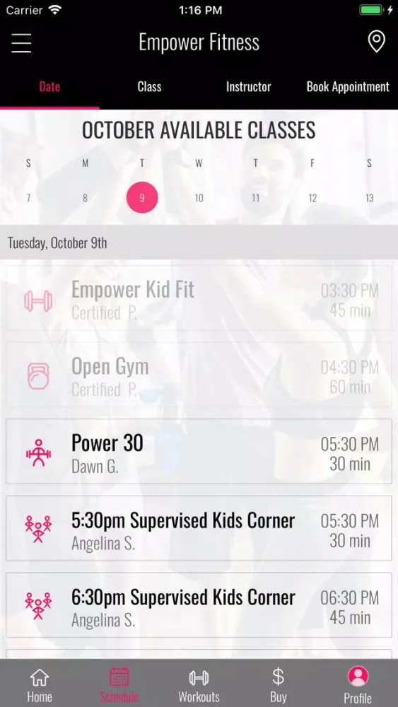 Empower Fitness 스크린샷