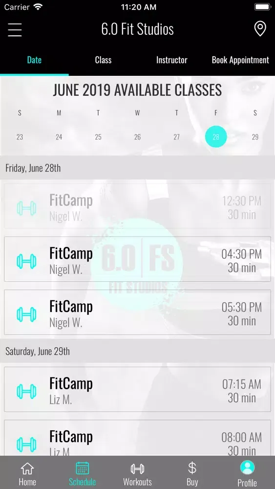 6.0 Fit Studios স্ক্রিনশট